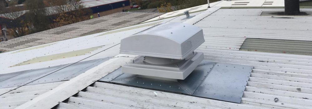external view of extraction ventilation system